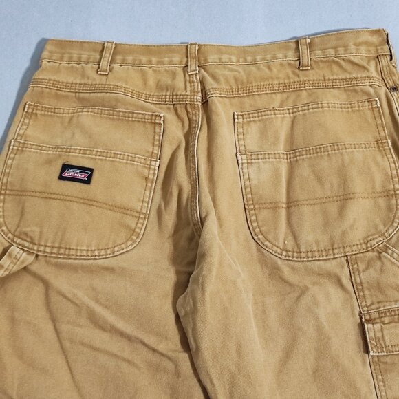 Dickies Carpenter pants men's sz W34/L31 desert brown colour heavy duties canvas - Picture 4 of 16